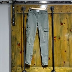 FRAME DENIM LE CARGO PANTS SERVICE ARMY OLIVE GREEN UTILITY